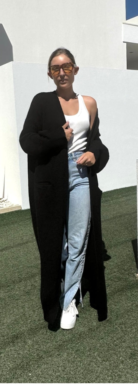Long Cardigan Black