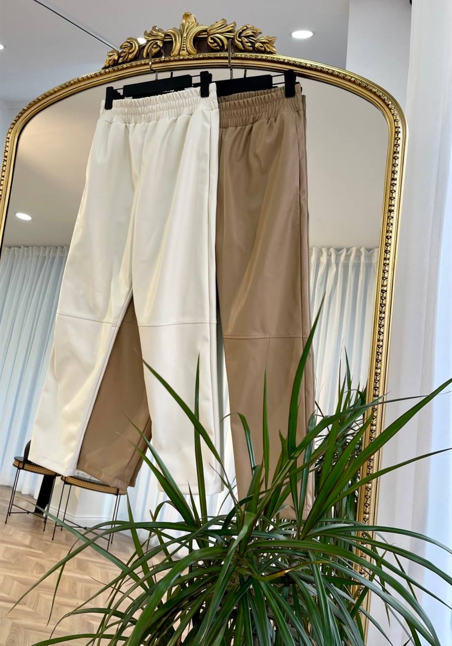 Karen Faux leather trousers