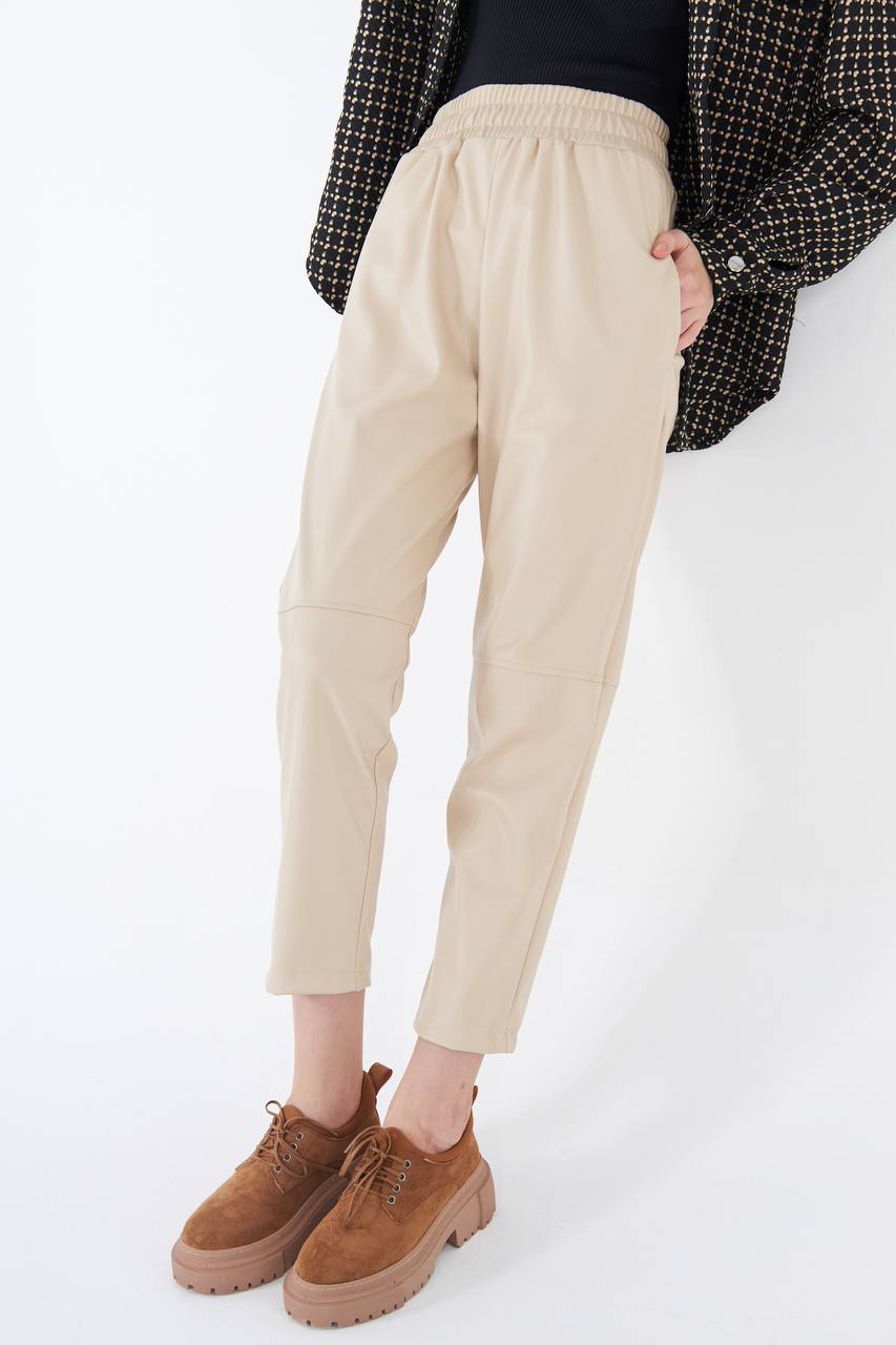 Karen Faux leather trousers