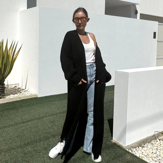 Long Cardigan Black